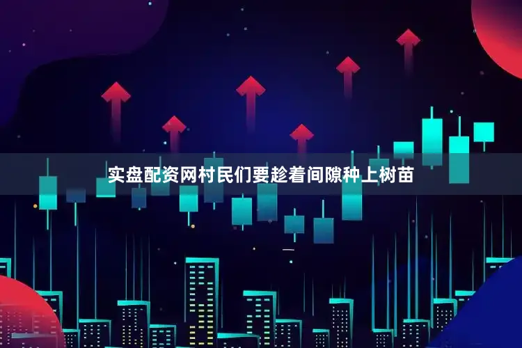 实盘配资网村民们要趁着间隙种上树苗