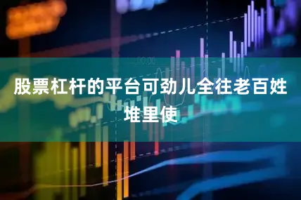 股票杠杆的平台可劲儿全往老百姓堆里使