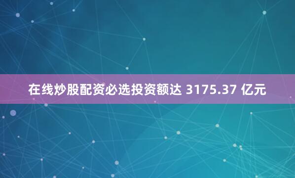 在线炒股配资必选投资额达 3175.37 亿元