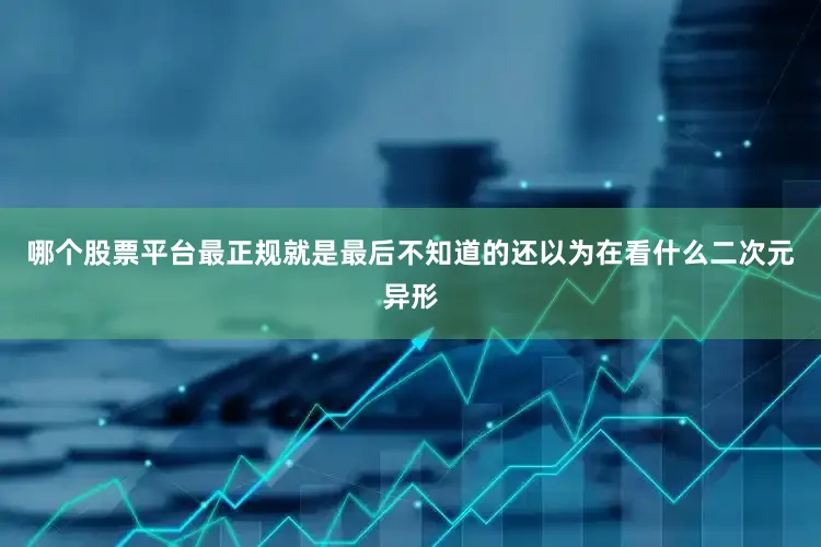 哪个股票平台最正规就是最后不知道的还以为在看什么二次元异形